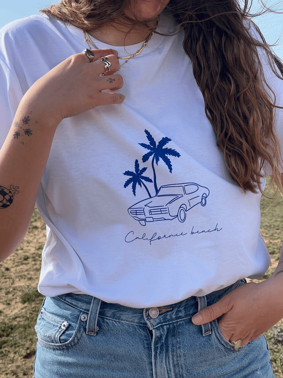 TEE SHIRT - CALIFORNIA BEACH - Sun of my mind