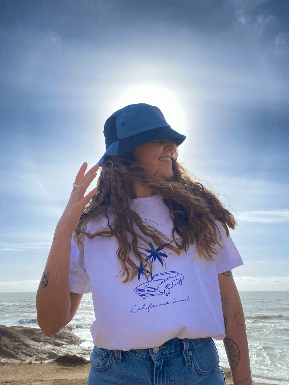 TEE SHIRT - CALIFORNIA BEACH - Sun of my mind